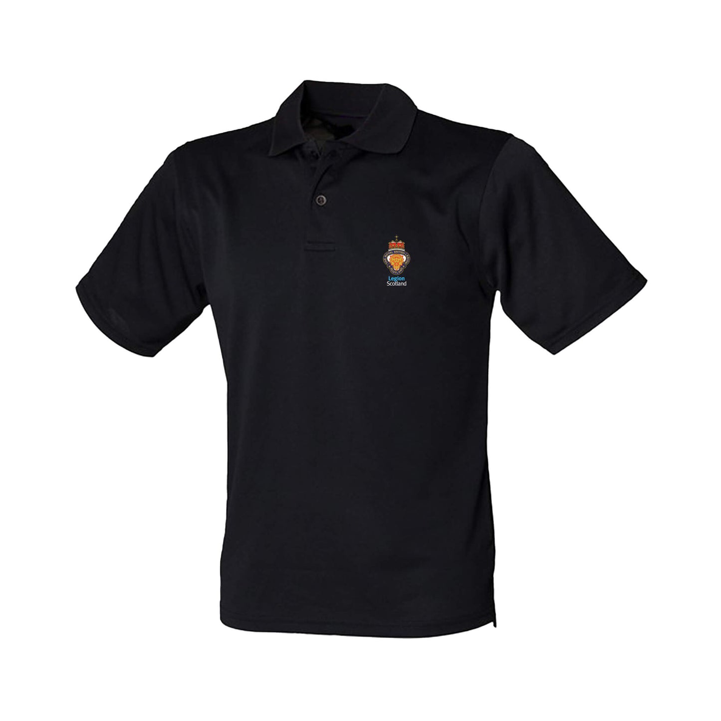 RBLS Performance Polo Shirt | Black | Legion Scotland