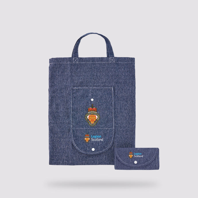 RBLS Foldable Shopper Bag | Blue | Legion Scotland