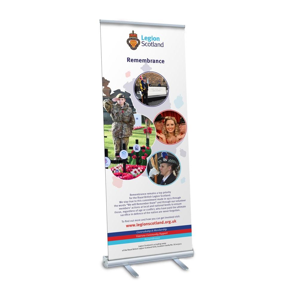 Legion Scotland Remembrance Pop Up Banner