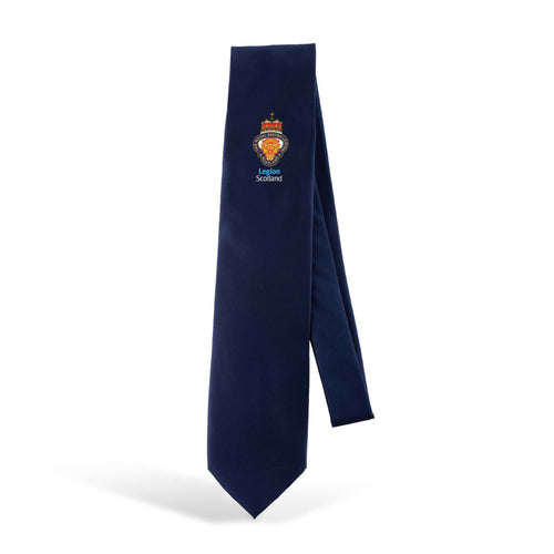 RBLS Navy Badge Tie - Legion Scotland